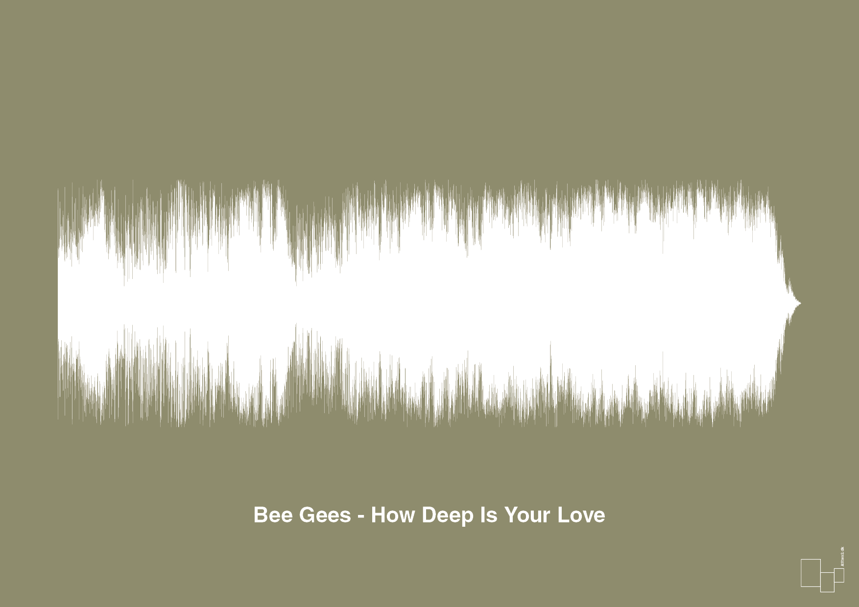 plakat: bee gees - how deep is your love - misty forrest-Soundwave-A1two3