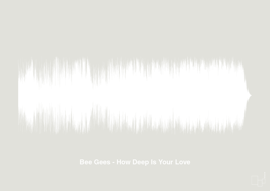 plakat: bee gees - how deep is your love - painters white-Soundwave-A1two3