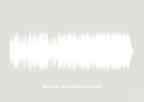 plakat: bee gees - how deep is your love - painters white-Soundwave-A1two3