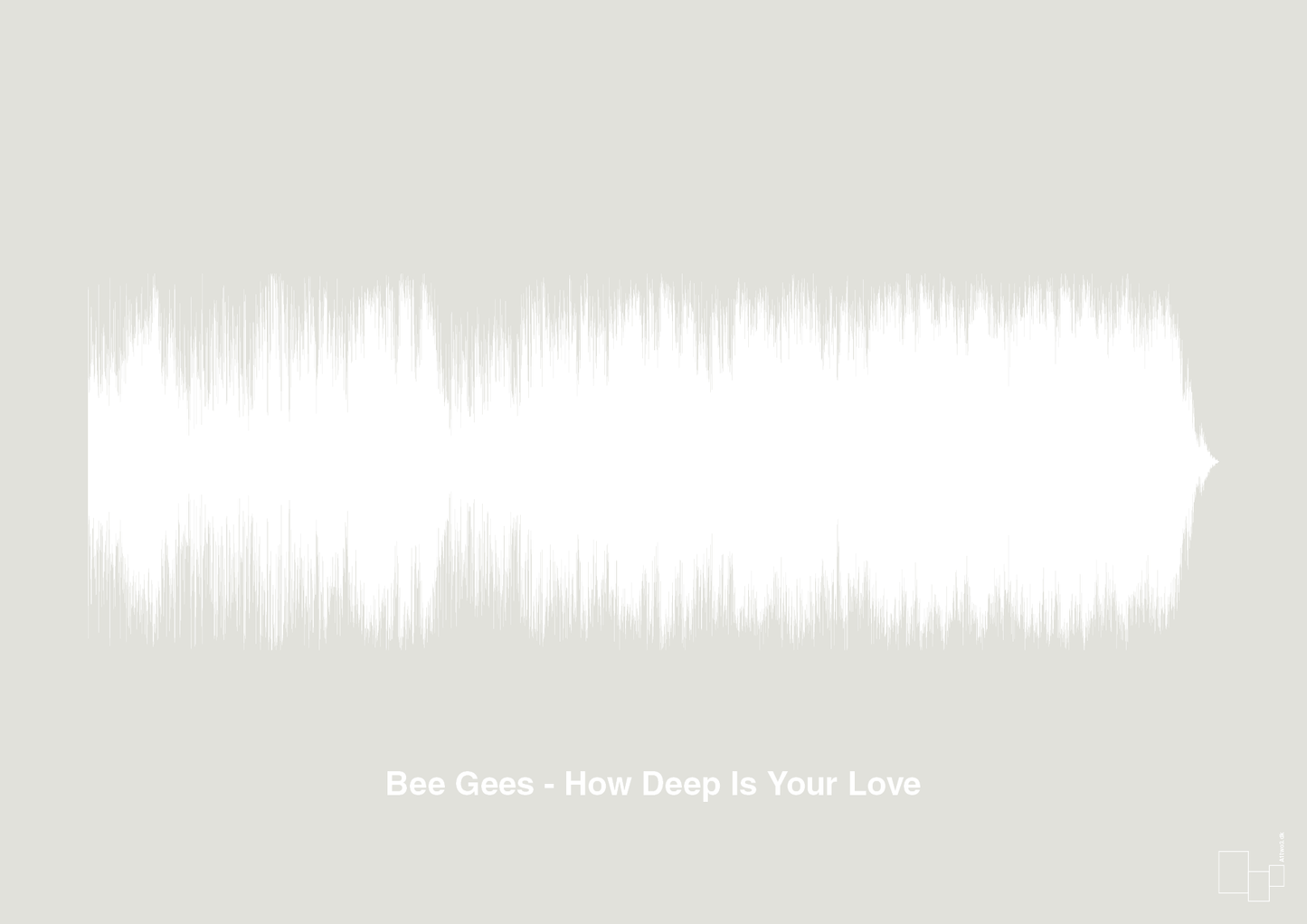 plakat: bee gees - how deep is your love - painters white-Soundwave-A1two3