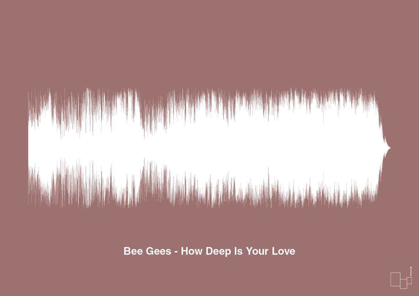 plakat: bee gees - how deep is your love - plum-Soundwave-A1two3