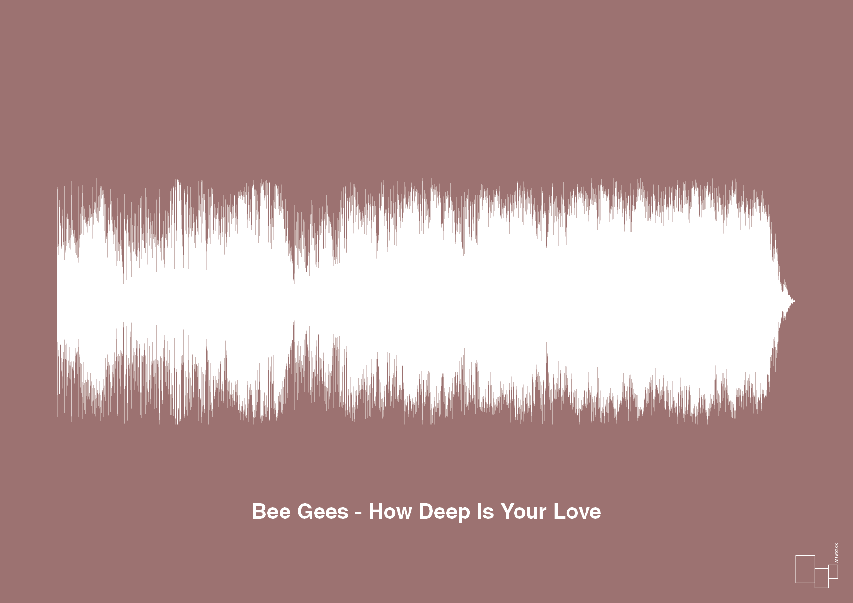 plakat: bee gees - how deep is your love - plum-Soundwave-A1two3