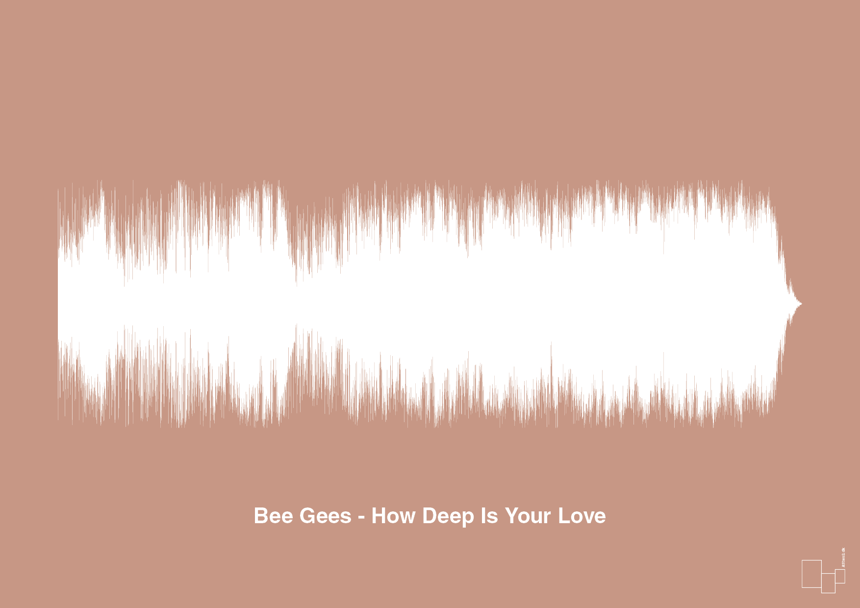 plakat: bee gees - how deep is your love - powder-Soundwave-A1two3