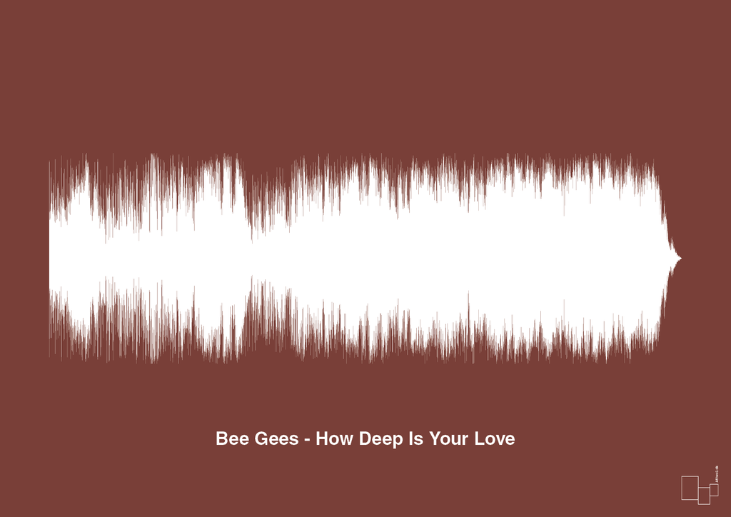 plakat: bee gees - how deep is your love - red pepper-Soundwave-A1two3