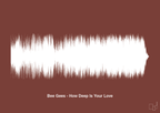 plakat: bee gees - how deep is your love - red pepper-Soundwave-A1two3