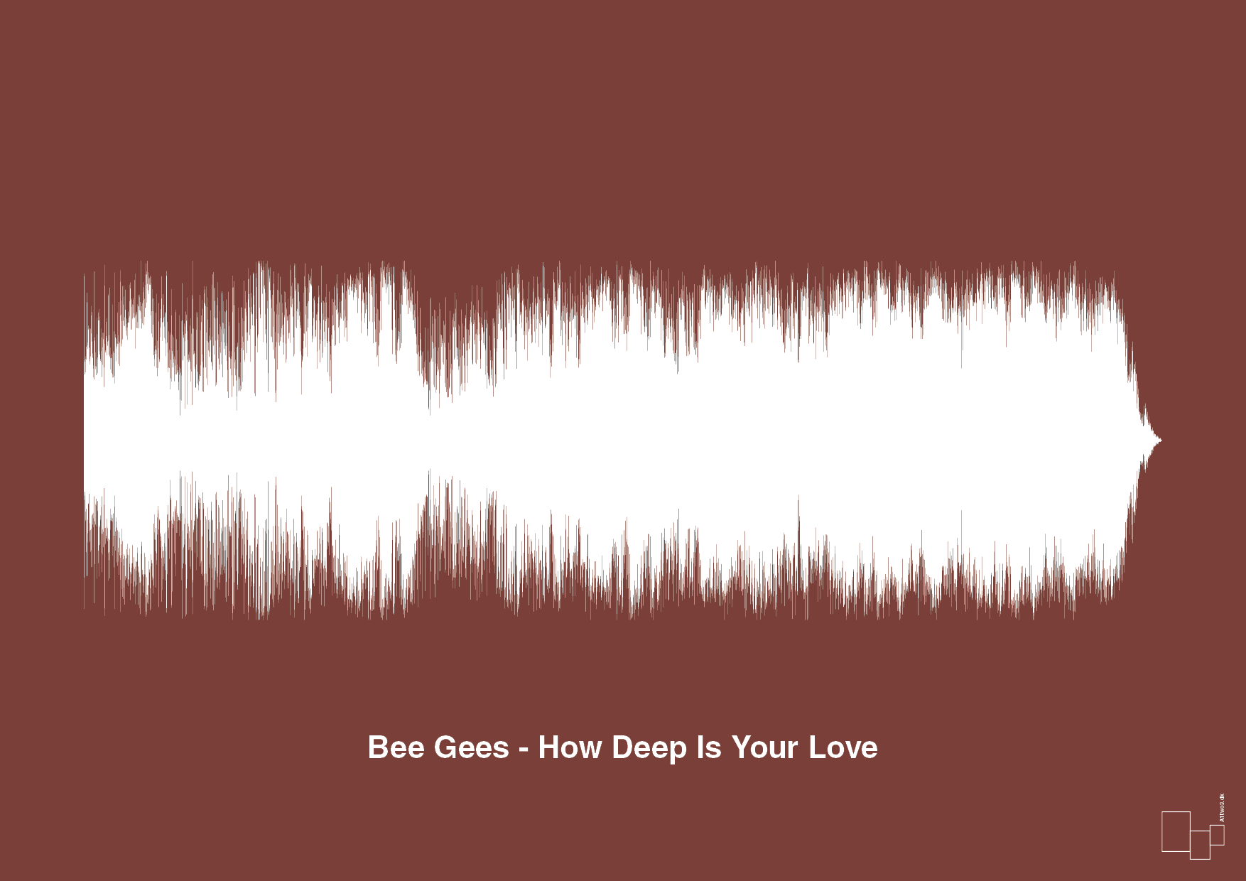 plakat: bee gees - how deep is your love - red pepper-Soundwave-A1two3