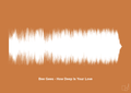 plakat: bee gees - how deep is your love - rumba orange-Soundwave-A1two3