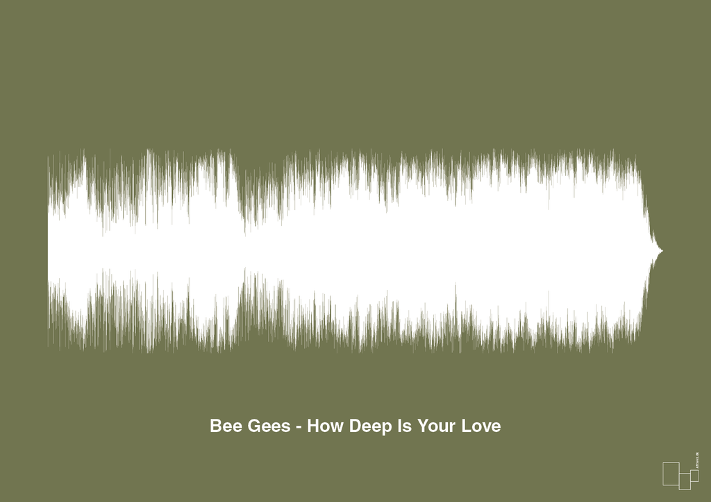 plakat: bee gees - how deep is your love - secret meadow-Soundwave-A1two3