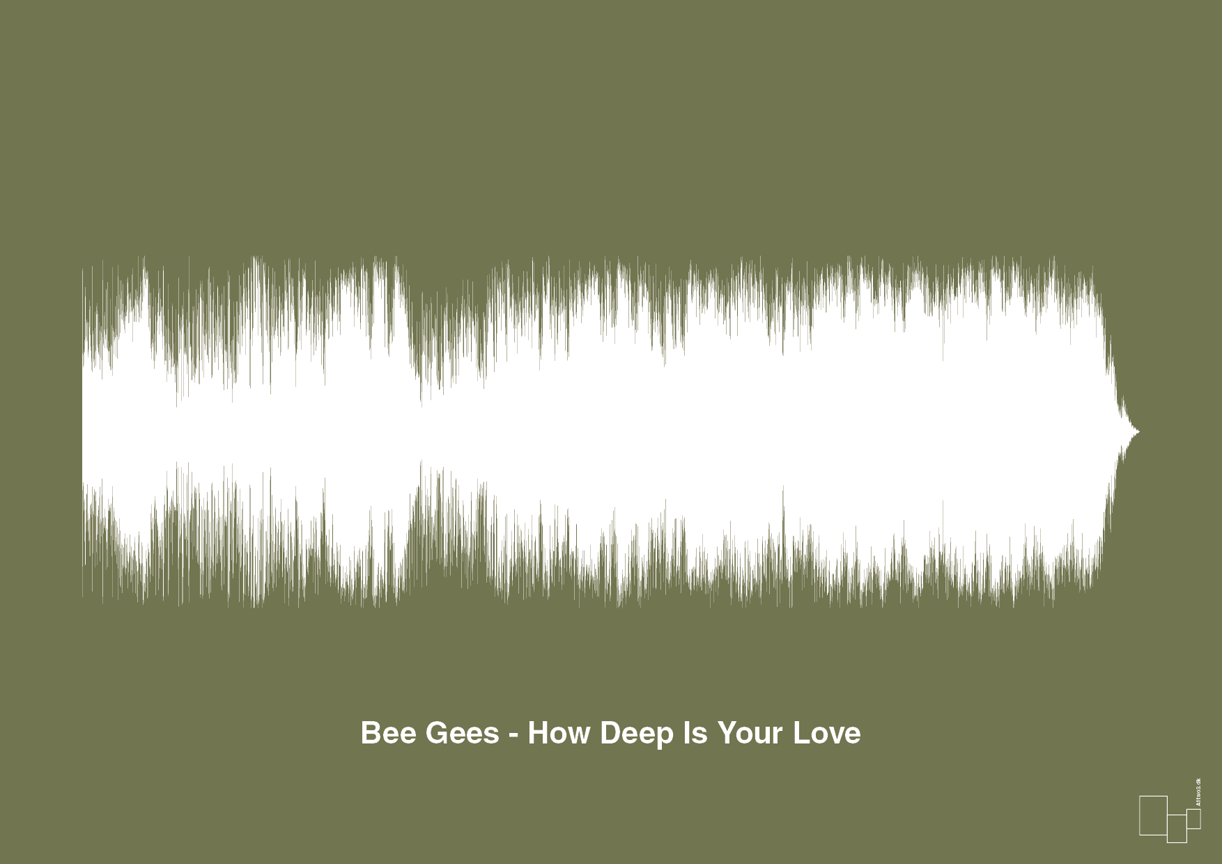 plakat: bee gees - how deep is your love - secret meadow-Soundwave-A1two3
