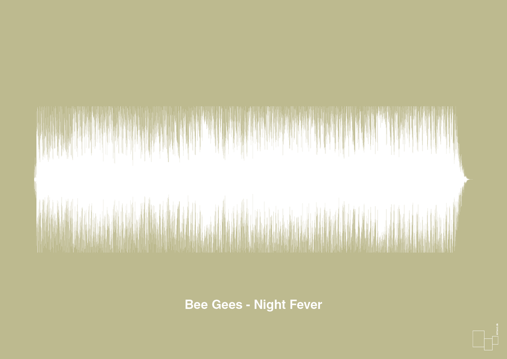 plakat: bee gees - night fever - back to nature-Soundwave-A1two3