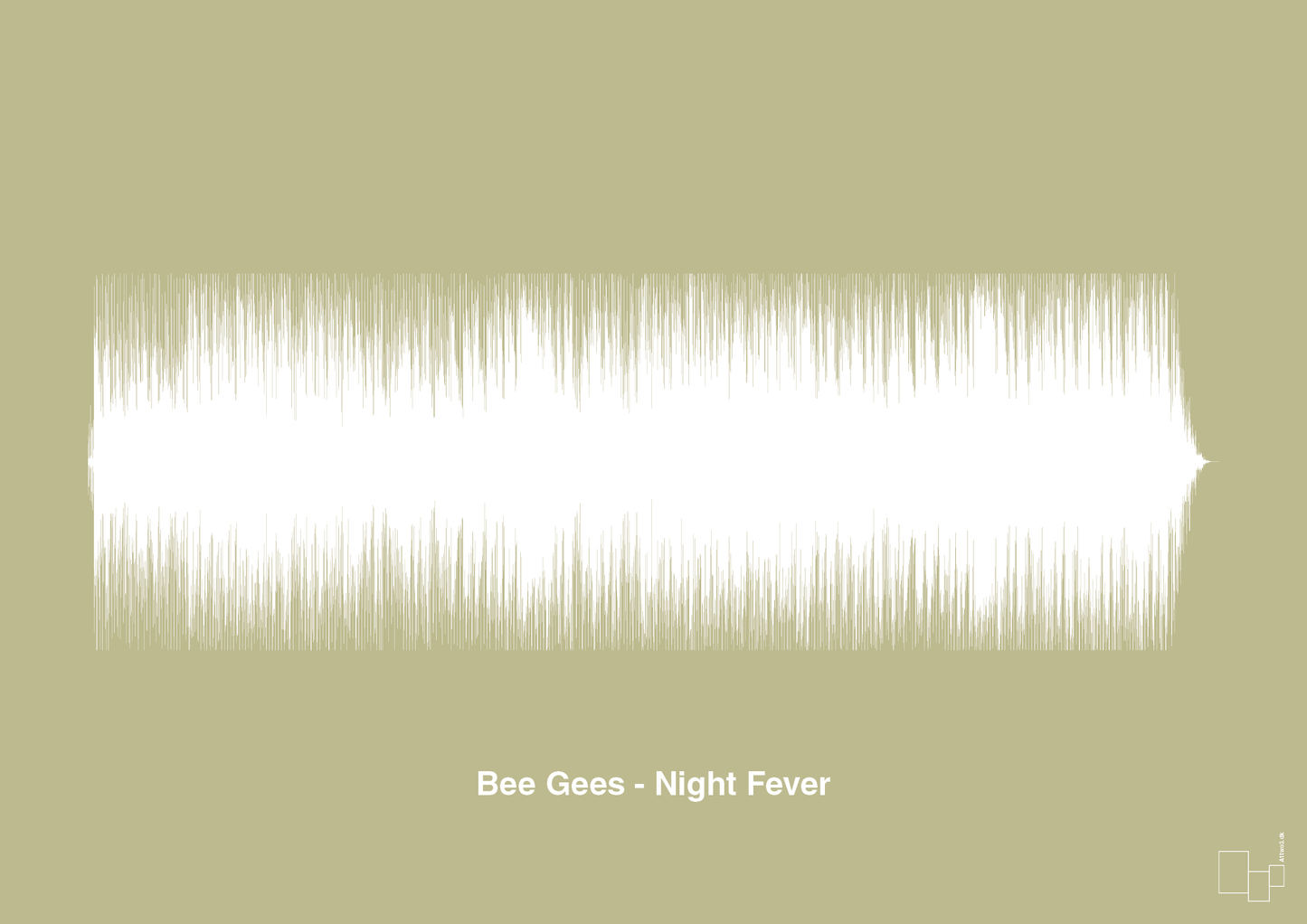 plakat: bee gees - night fever - back to nature-Soundwave-A1two3