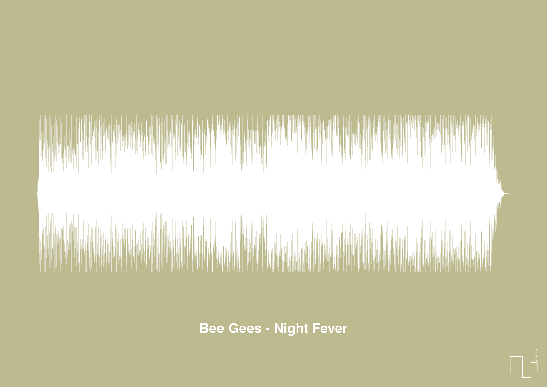 plakat: bee gees - night fever - back to nature-Soundwave-A1two3