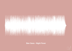 plakat: bee gees - night fever - bubble shell-Soundwave-A1two3