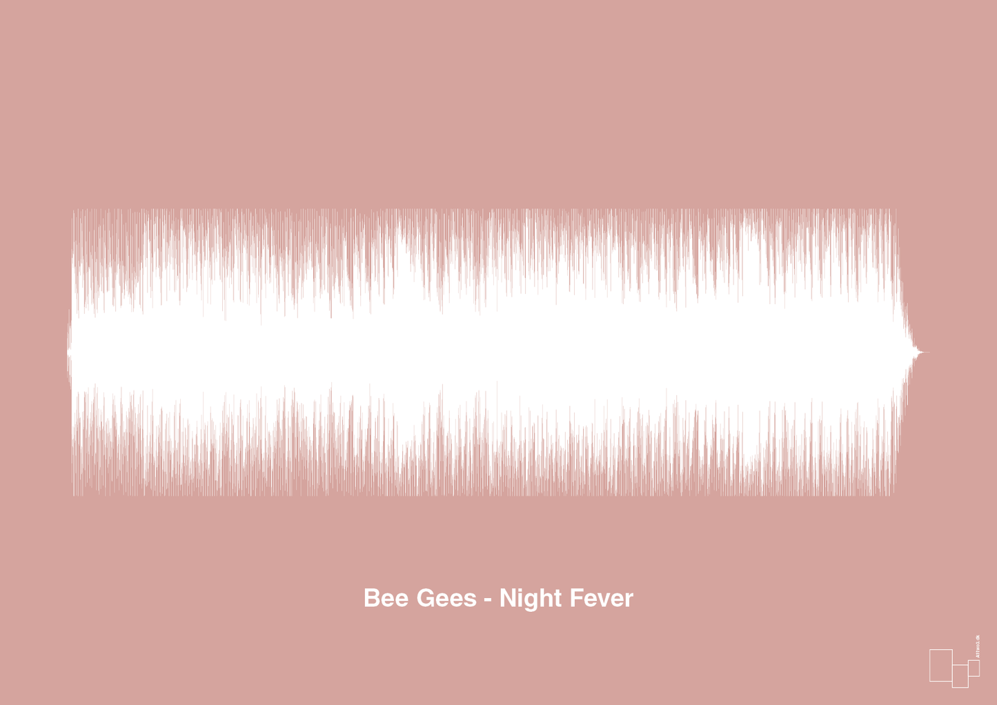 plakat: bee gees - night fever - bubble shell-Soundwave-A1two3