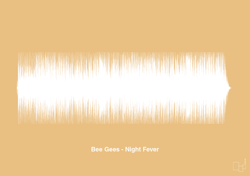 plakat: bee gees - night fever - charismatic-Soundwave-A1two3