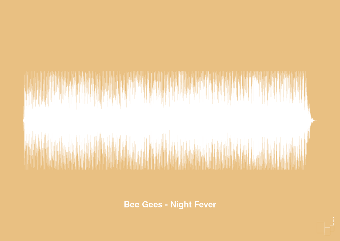 plakat: bee gees - night fever - charismatic-Soundwave-A1two3
