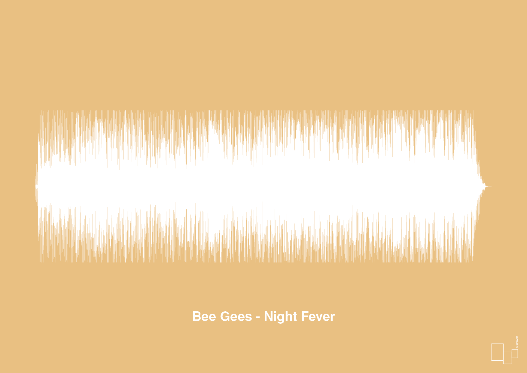 plakat: bee gees - night fever - charismatic-Soundwave-A1two3