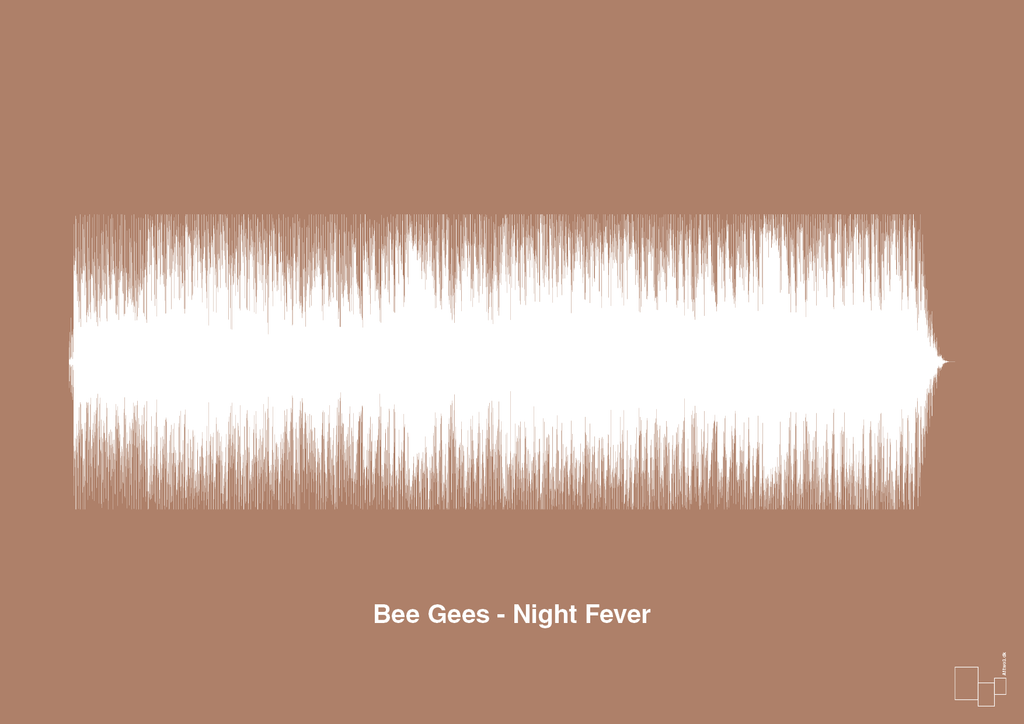 plakat: bee gees - night fever - cider spice-Soundwave-A1two3