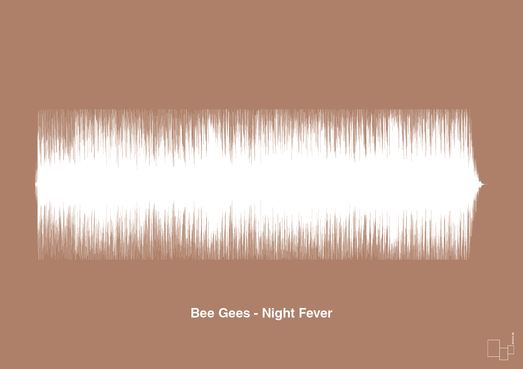 plakat: bee gees - night fever - cider spice-Soundwave-A1two3