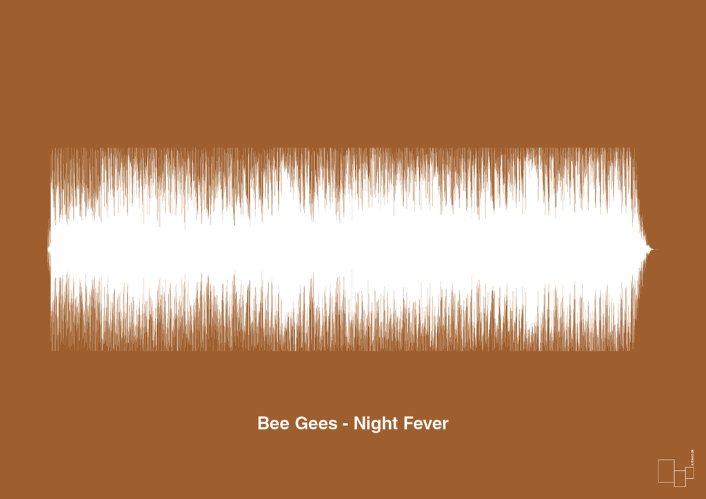 plakat: bee gees - night fever - cognac-Soundwave-A1two3