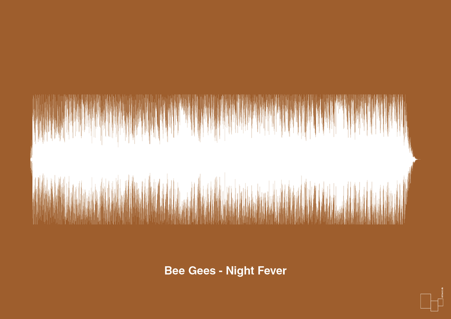 plakat: bee gees - night fever - cognac-Soundwave-A1two3