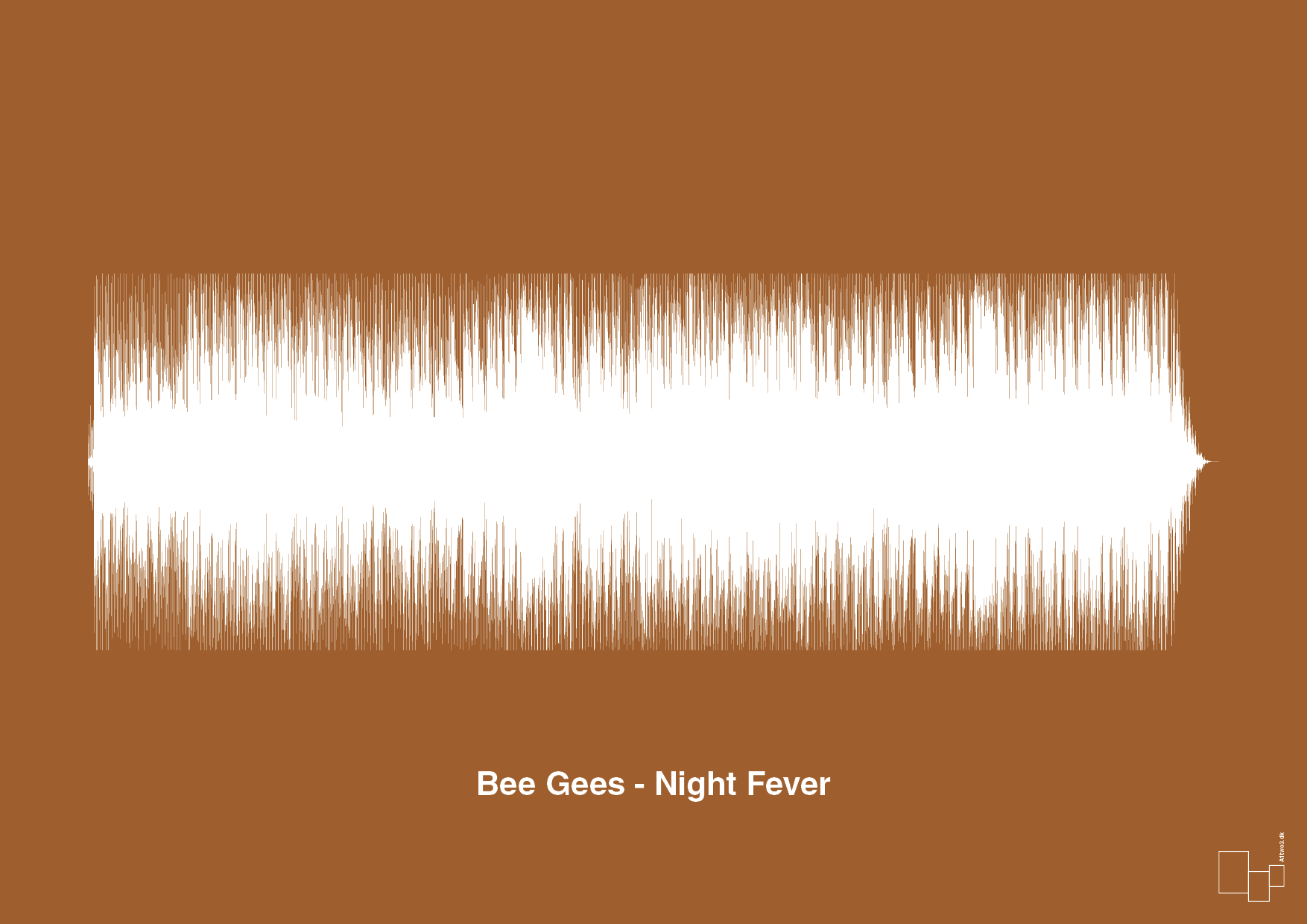 plakat: bee gees - night fever - cognac-Soundwave-A1two3
