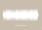 plakat: bee gees - night fever - creamy mushroom-Soundwave-A1two3