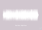 plakat: bee gees - night fever - dusty lilac-Soundwave-A1two3