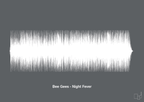 plakat: bee gees - night fever - graphic charcoal-Soundwave-A1two3