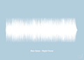plakat: bee gees - night fever - heavenly blue-Soundwave-A1two3