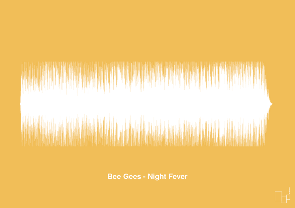 plakat: bee gees - night fever - honeycomb-Soundwave-A1two3