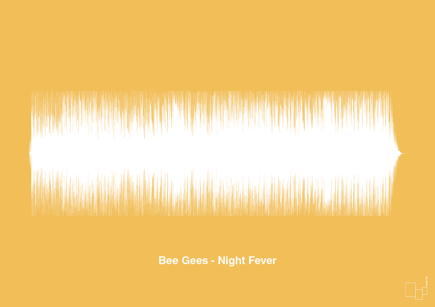 plakat: bee gees - night fever - honeycomb-Soundwave-A1two3