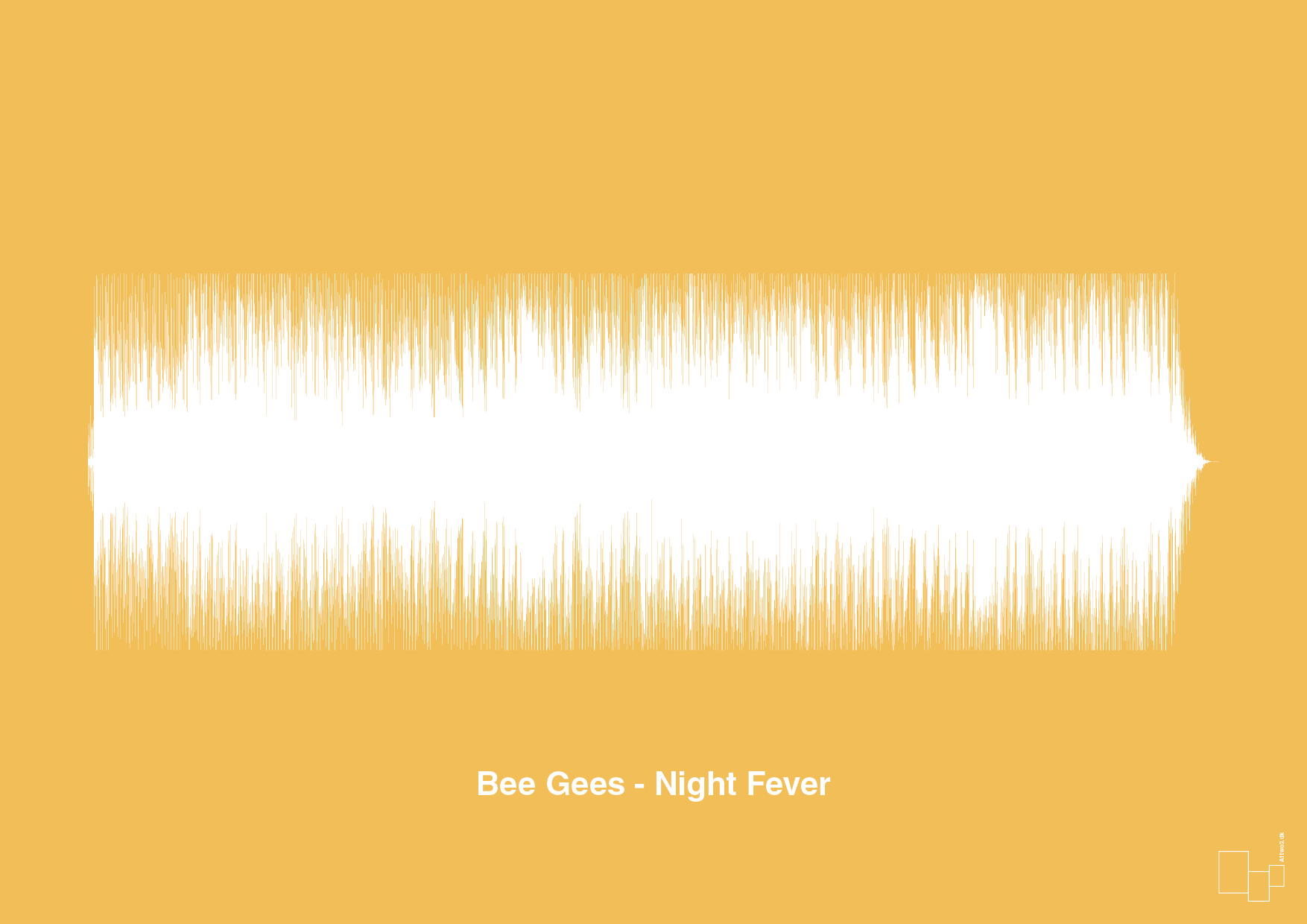 plakat: bee gees - night fever - honeycomb-Soundwave-A1two3
