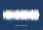 plakat: bee gees - night fever - lapis blue-Soundwave-A1two3