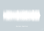 plakat: bee gees - night fever - light drizzle-Soundwave-A1two3