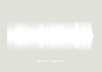 plakat: bee gees - night fever - painters white-Soundwave-A1two3