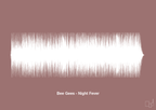plakat: bee gees - night fever - plum-Soundwave-A1two3