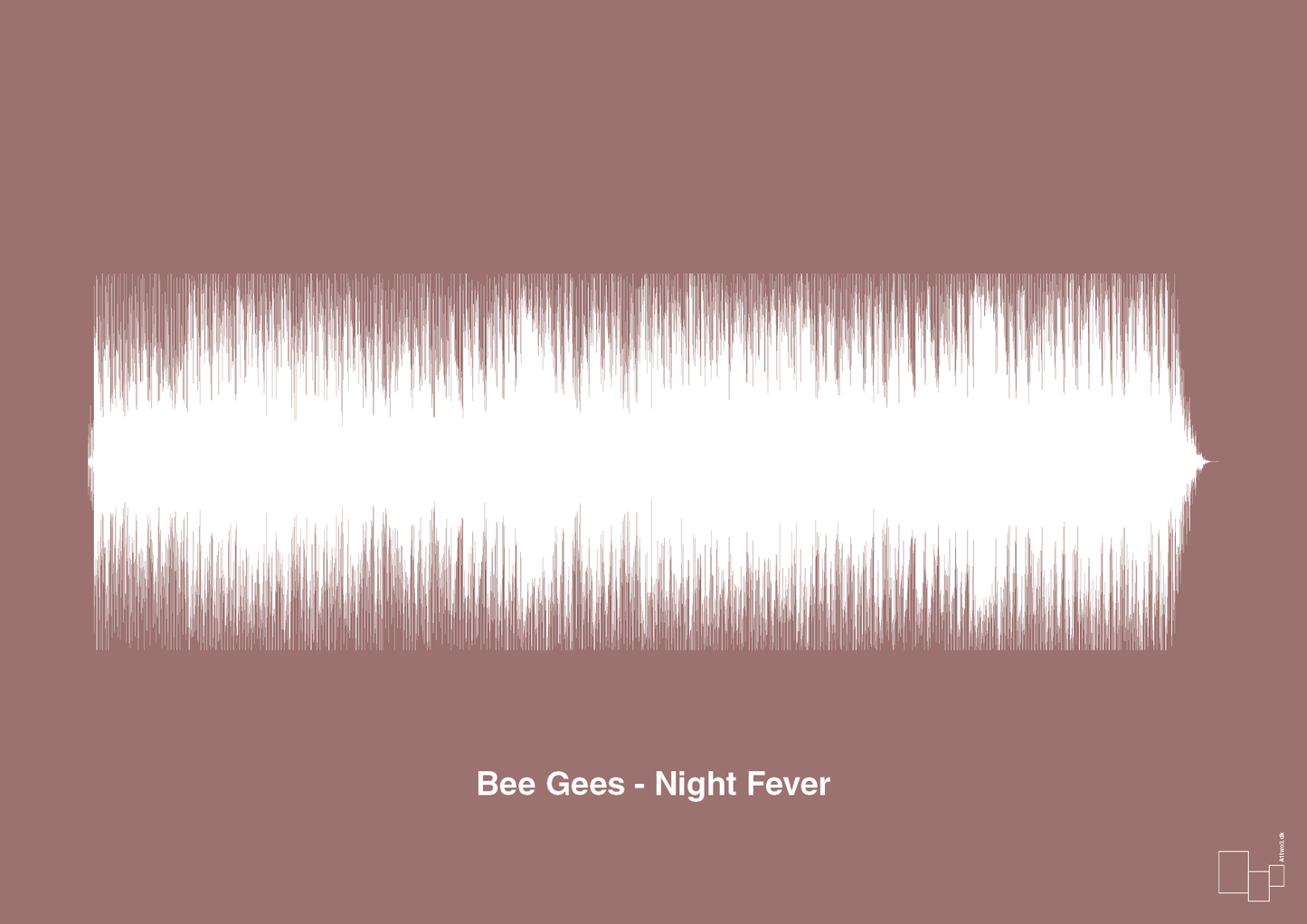 plakat: bee gees - night fever - plum-Soundwave-A1two3