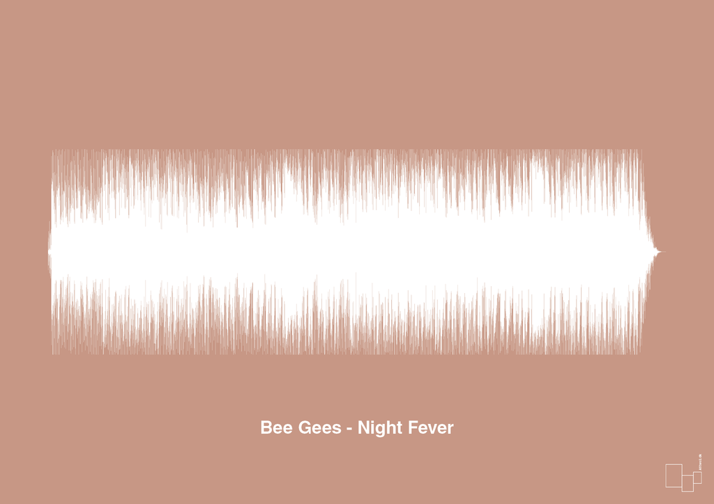 plakat: bee gees - night fever - powder-Soundwave-A1two3