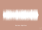 plakat: bee gees - night fever - powder-Soundwave-A1two3