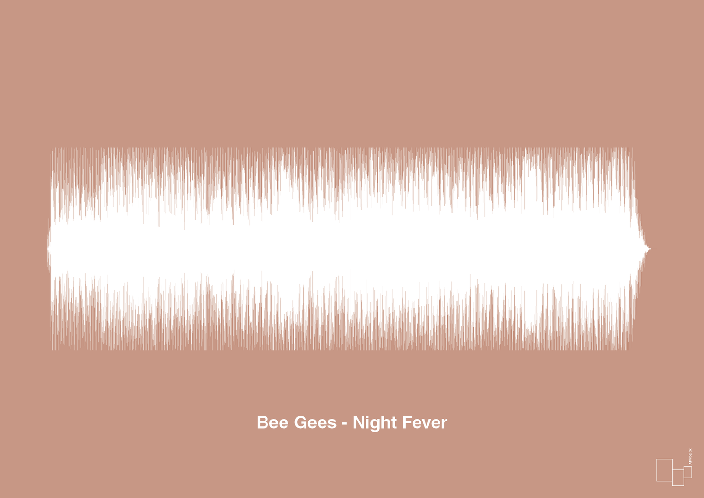 plakat: bee gees - night fever - powder-Soundwave-A1two3