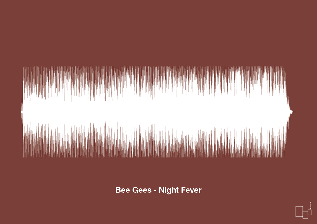 plakat: bee gees - night fever - red pepper-Soundwave-A1two3