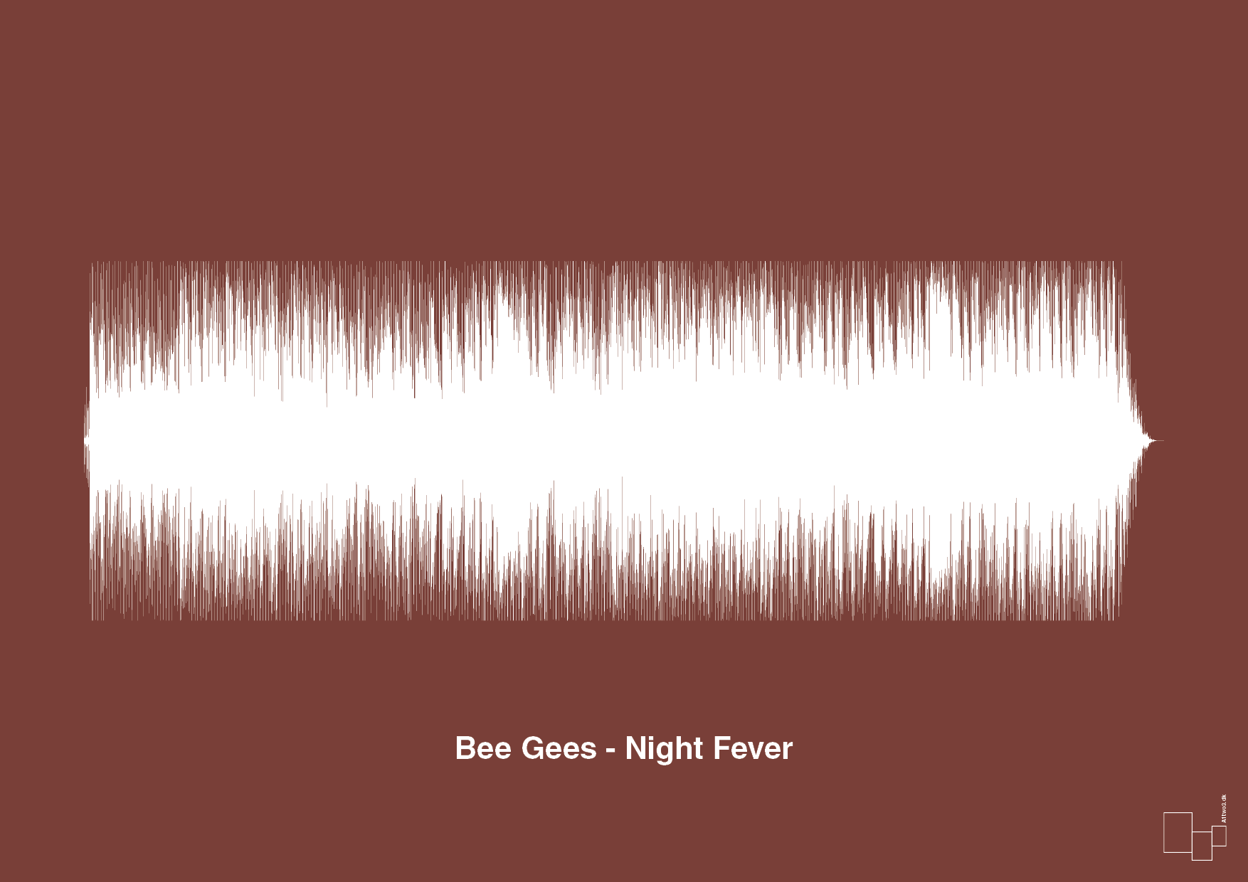 plakat: bee gees - night fever - red pepper-Soundwave-A1two3