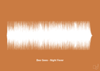 plakat: bee gees - night fever - rumba orange-Soundwave-A1two3