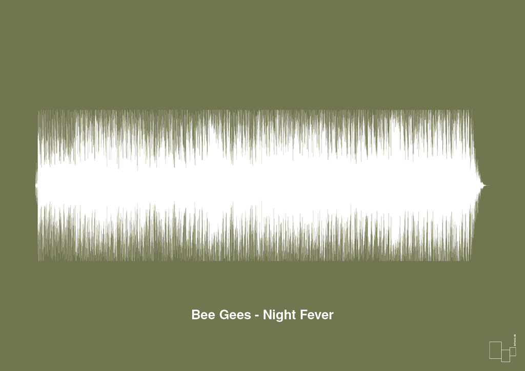 plakat: bee gees - night fever - secret meadow-Soundwave-A1two3