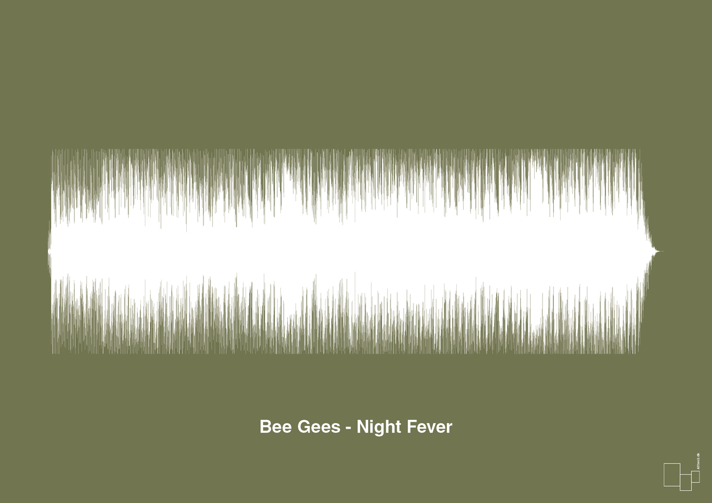 plakat: bee gees - night fever - secret meadow-Soundwave-A1two3