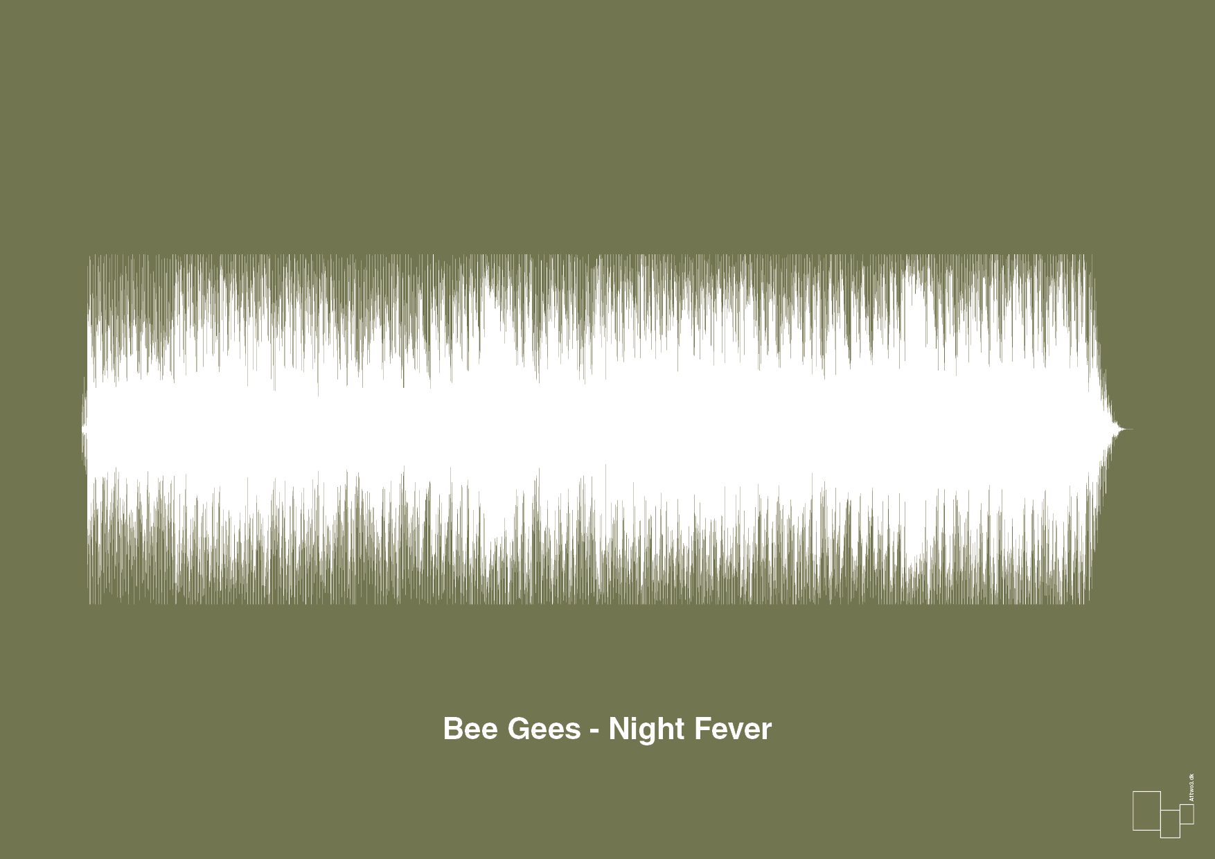 plakat: bee gees - night fever - secret meadow-Soundwave-A1two3