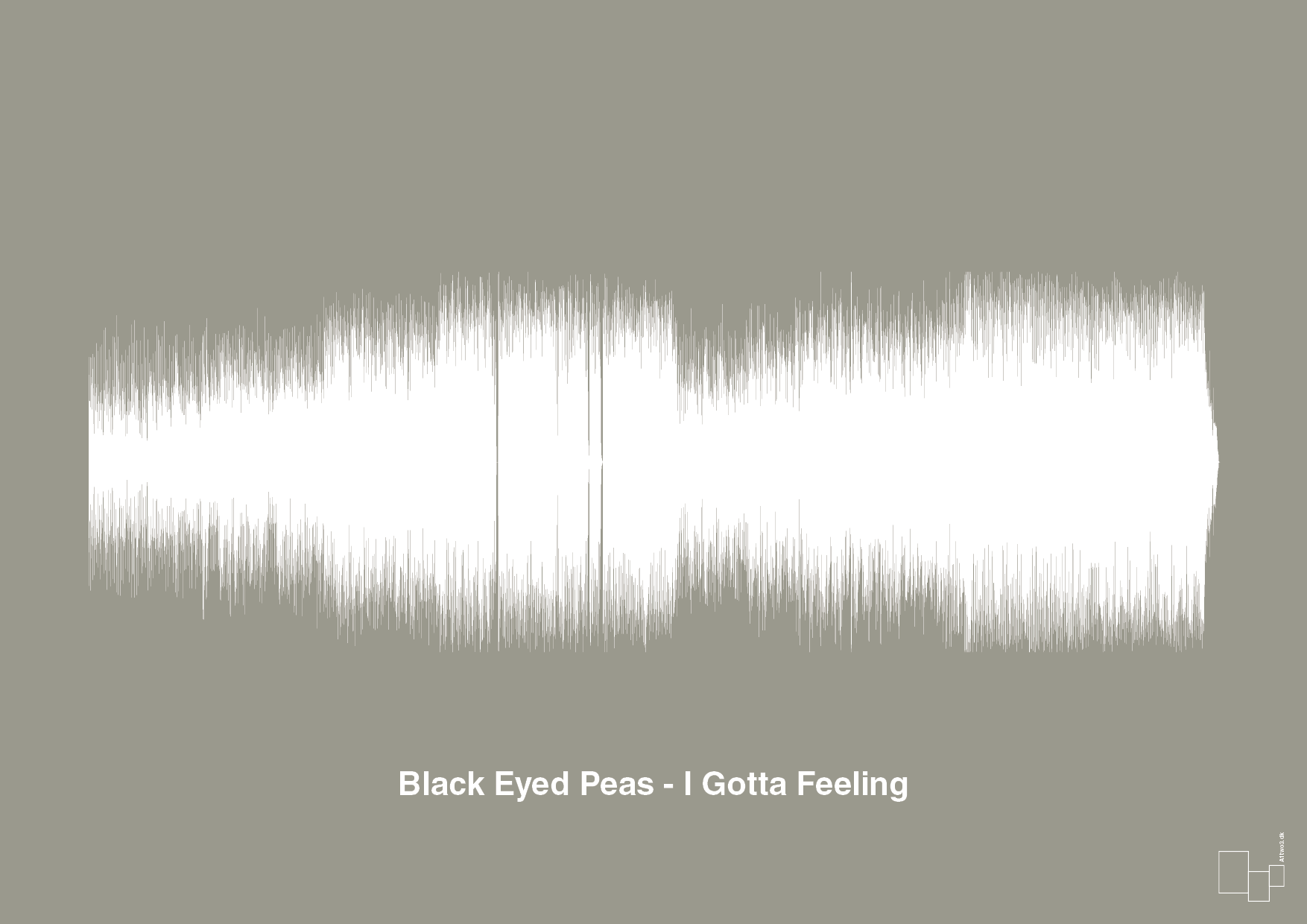plakat: black eyed peas - i gotta feeling - battleship gray-Soundwave-A1two3