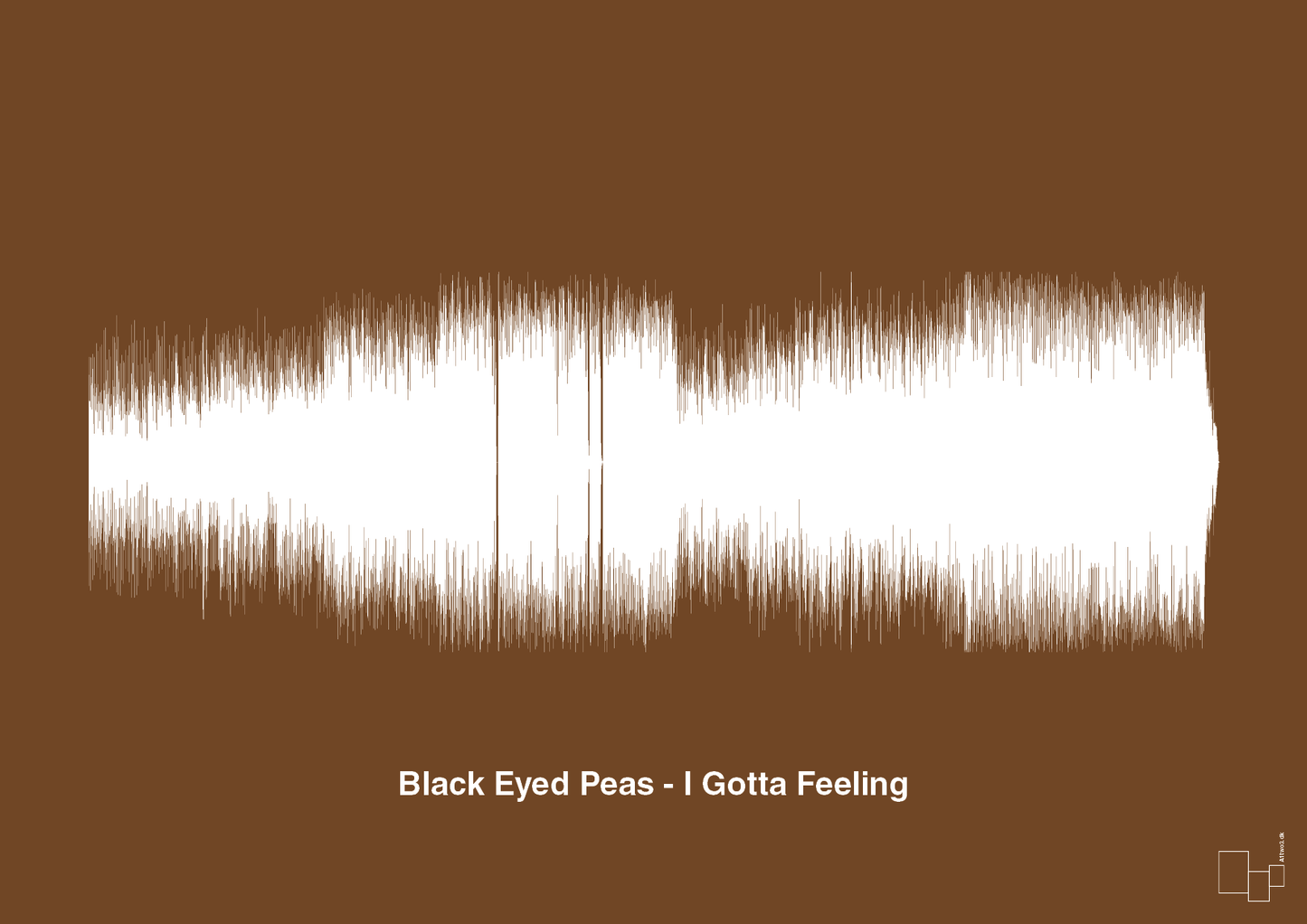plakat: black eyed peas - i gotta feeling - dark brown-Soundwave-A1two3