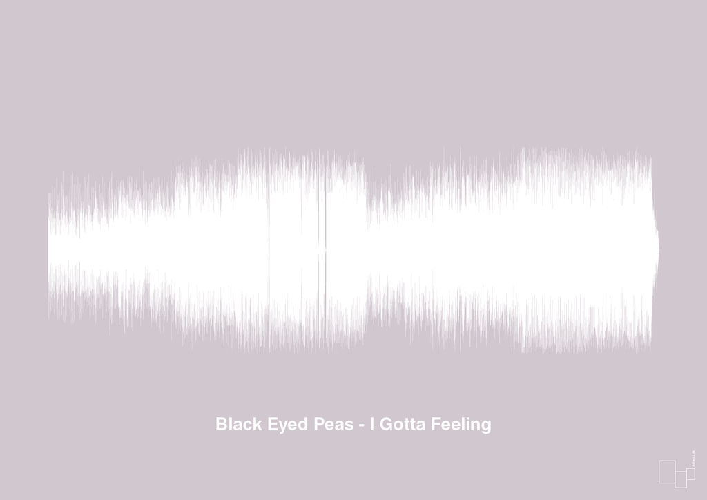 plakat: black eyed peas - i gotta feeling - dusty lilac-Soundwave-A1two3
